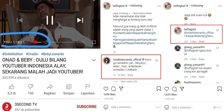 Onad Tanggapi Sindiran Lutfi Agizal