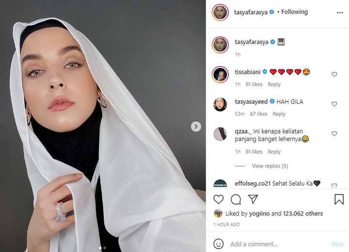 Tasya Farasya Hijrah Berhijab, Cincin Berlian Bikin Salfok
