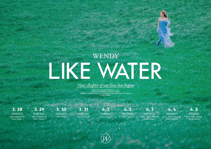 Wendy Red Velvet Rilis Teaser Scheduler Utuk Debut Solo \'Like Water\'