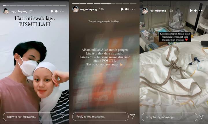 Dinda Hauw dan Rey Mbayang Masih Positif Covid-19, Sampaikan Pesan Haru untuk Sang Bayi