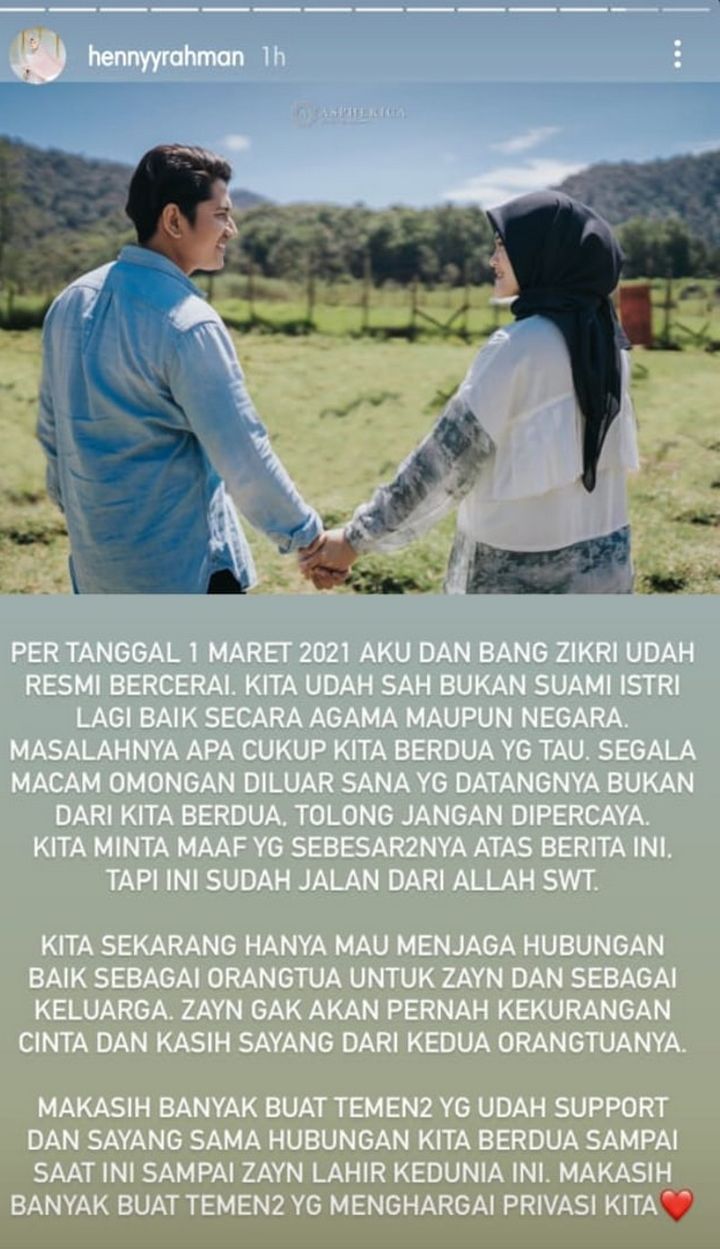 Zikri Daulay Resmi Bercerai