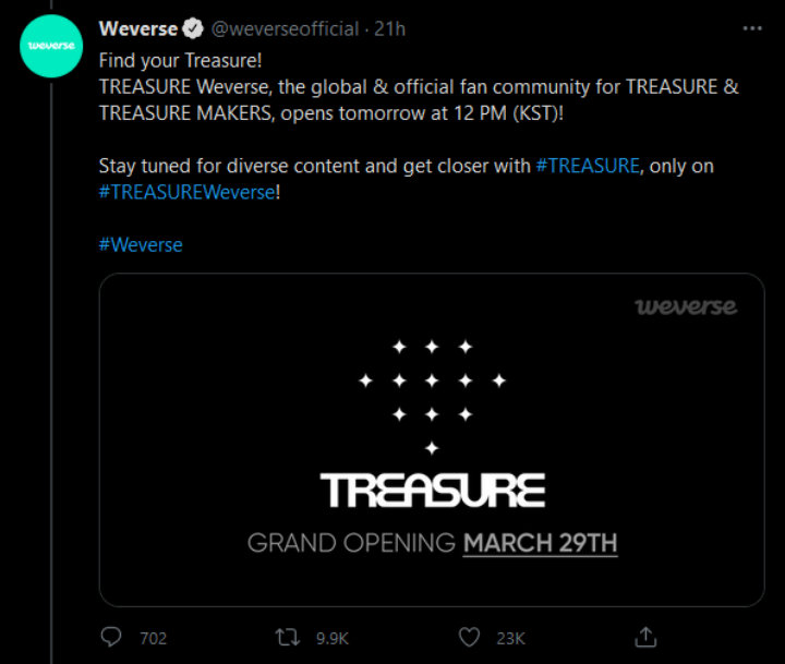 Sudah Resmi, TREASURE Jadi Artis YG Entertainment Pertama yang Gabung Weverse