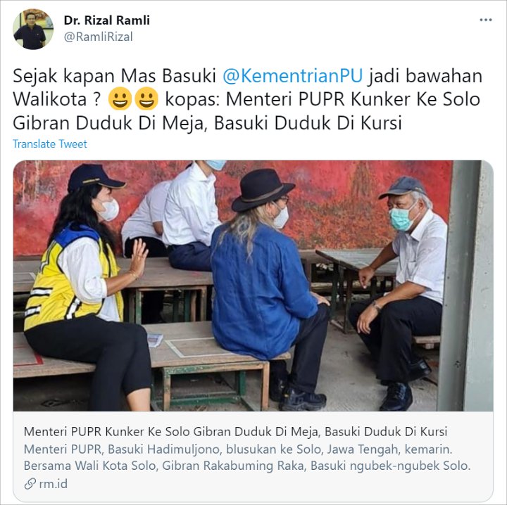 Komentar Rizal Ramli