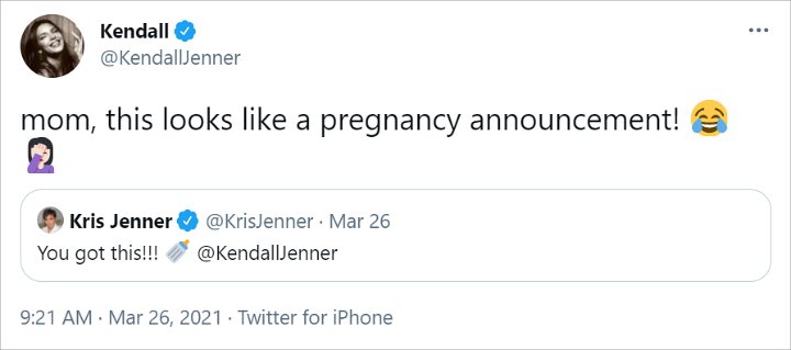Kendall Jenner Buka Suara Usai Kris Jenner Bikin Cuitan Ambigu yang Bikin Dirinya Disangka Hamil