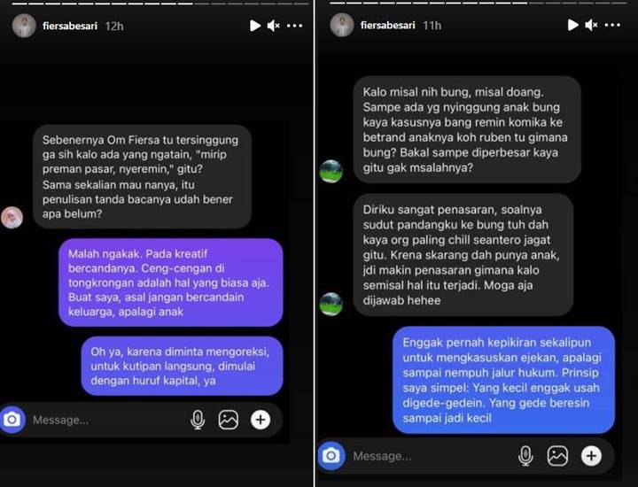 Fiersa Besari Tegas Tak Ingin Anak Jadi Bahan Olok-olok, Disinggung Kasus Betrand Peto-Remin