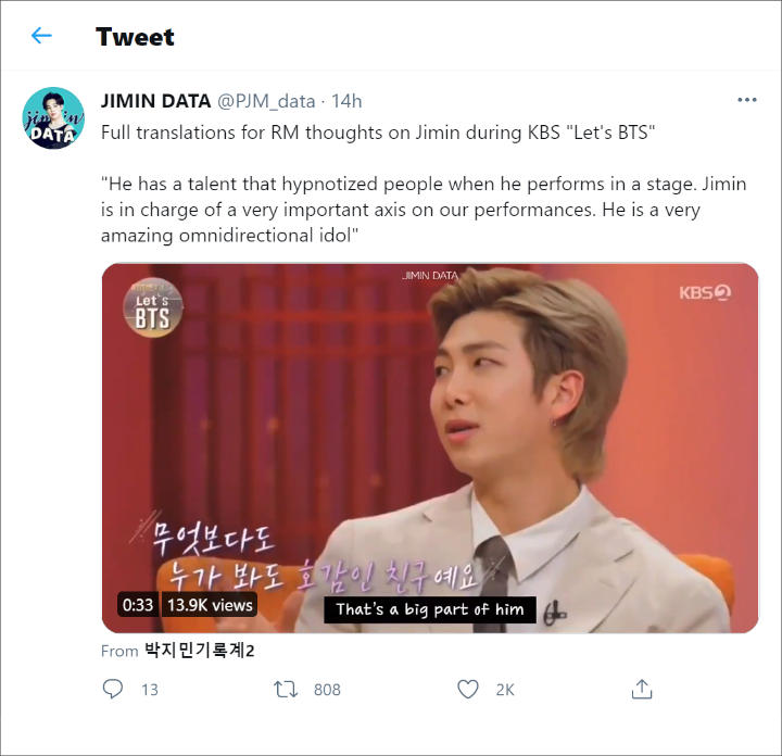 Begini Gambaran Sosok Jimin di Mata RM BTS sebagai Teman dan Member Satu Grup