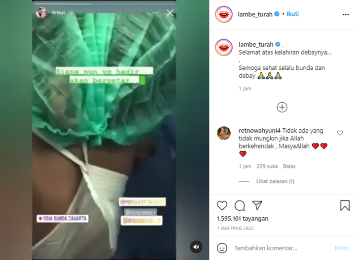 Zaskia Sungkar Melahirkan Anak Pertama, Momen Irwansyah Mengazani Bikin Hati Bergetar