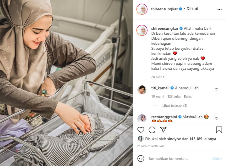 Shireen Sungkar Perdana Bagikan Foto Zaskia Bareng Baby Ukkasya, Ungkap Harapan Ini