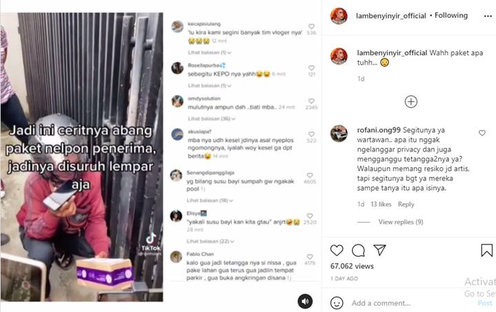 Heboh Kurir Antar Paket ke Rumah Nissa Sabyan Dikira Susu Bayi, Benarkah?