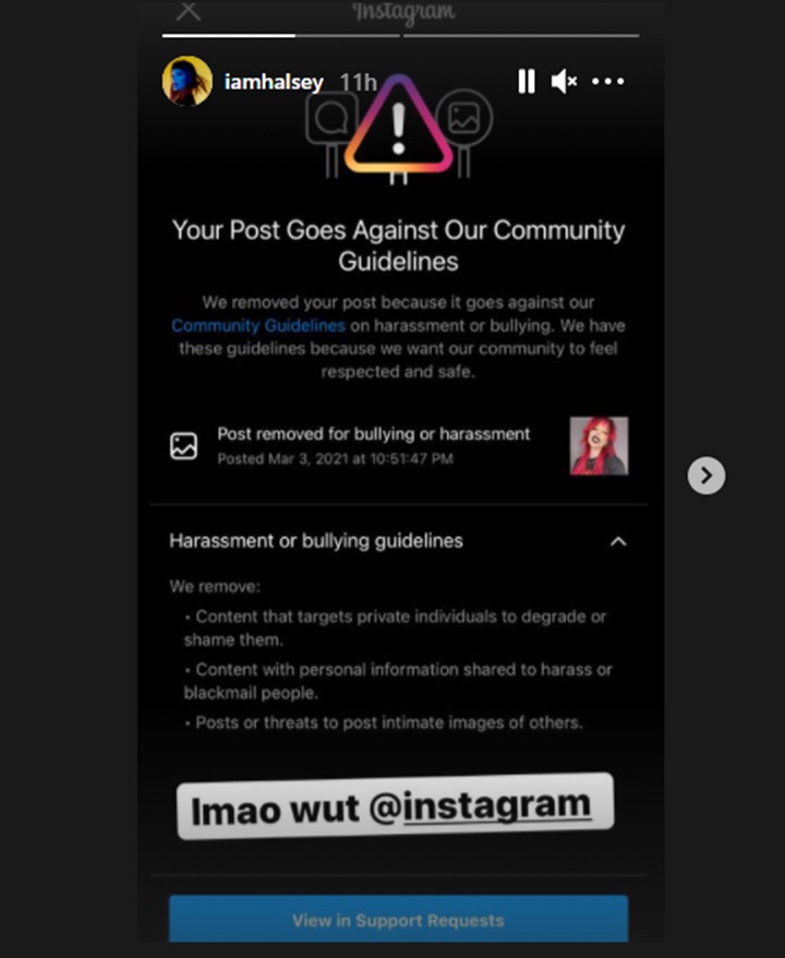 Halsey Kena Teguran Pihak Instagram Akibat Postingannya Ini, Kenapa?
