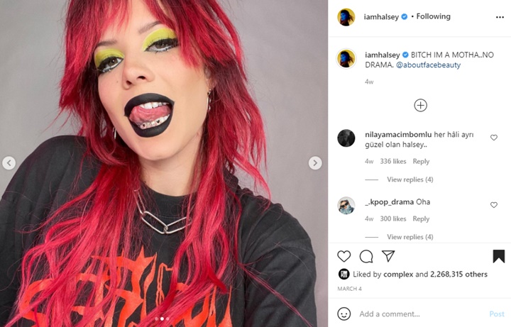 Halsey Kena Teguran Pihak Instagram Akibat Postingannya Ini, Kenapa?