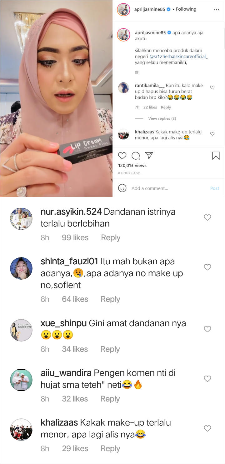Dandanan April Jasmine Ramai Dikritik Usai Heboh Joget TikTok, Ustadz Solmed \'Serang\' Balik Netizen