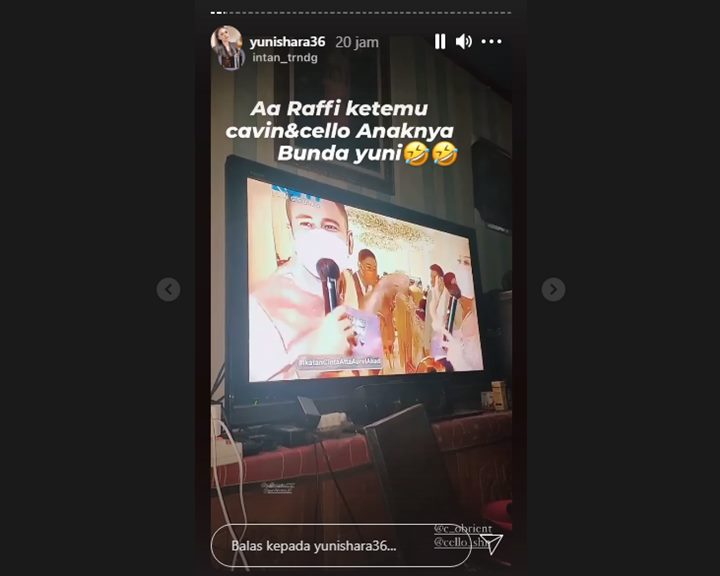Raffi Ahmad Sapa Cavin dan Cello di Pernikahan Atta-Aurel, Begini Reaksi Yuni Shara
