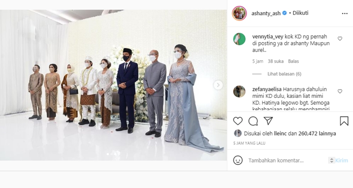 Ashanty Pamer Foto di Pelaminan Atta-Aurel Bareng Jokowi, Netter Malah Ribut Cari KD