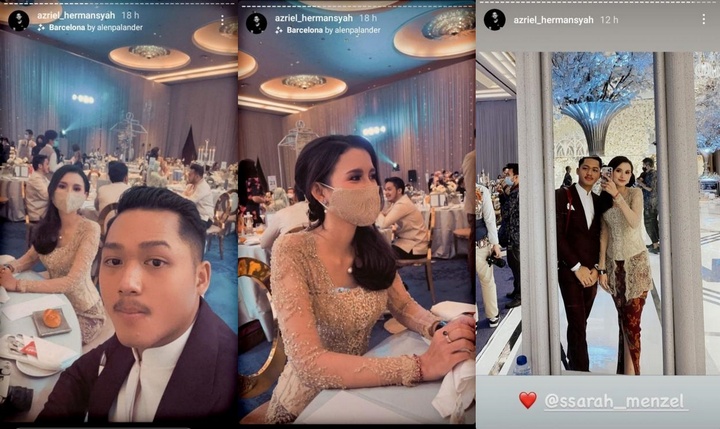 Azriel Hermansyah dan Sarah Menzel