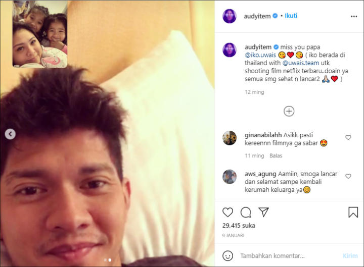 LDR Indonesia-Thailand, Audy Item Jadi Makin Aktif Ngode Iko Uwais Buat Pulang?