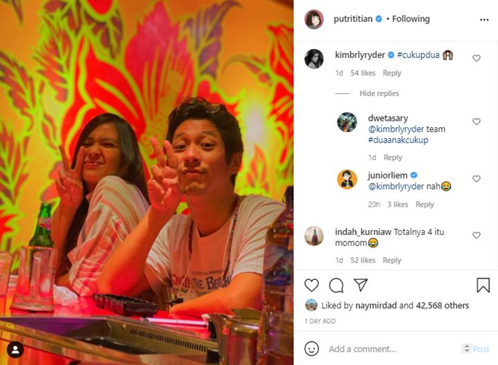 Putri Titian Ngaku Jadi Pendukung Program \'2 Anak Cukup\', Kimberly Ryder Ikut Nimbrung