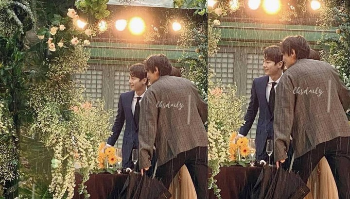 Song Joong Ki dan Lee Kwang Soo ke Nikahan Teman, Foto Bareng Curi Perhatian