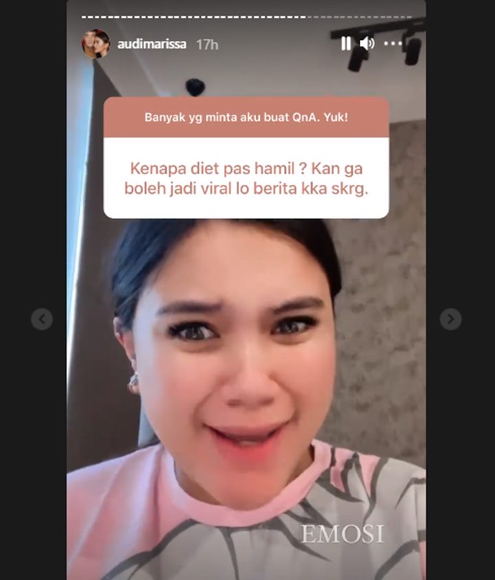 Audi Marissa Emosi Dituduh Lakukan Diet Saat Hamil, Ngegas Beri Klarifikasi