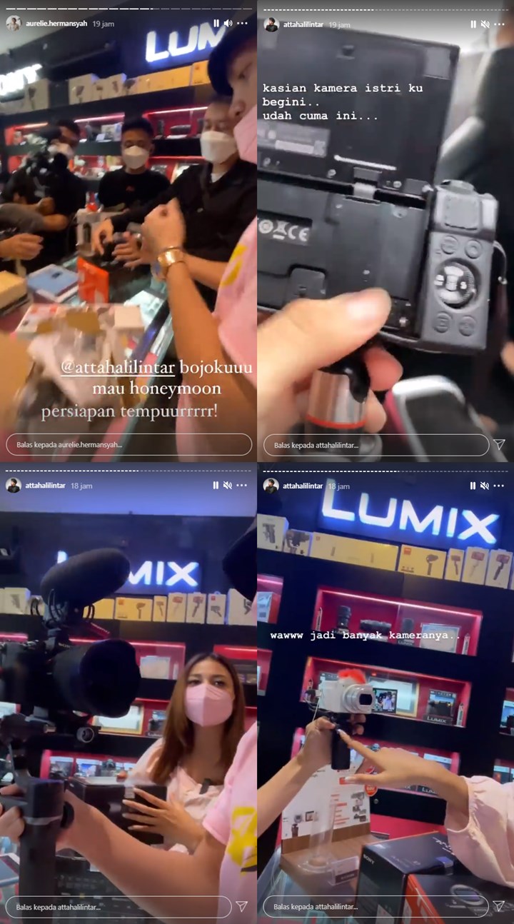 Aurel Hermansyah Kalap Diajak Beli Kamera Atta Halilintar, Pesiapan Vlog Honeymoon Di Luar Negeri?