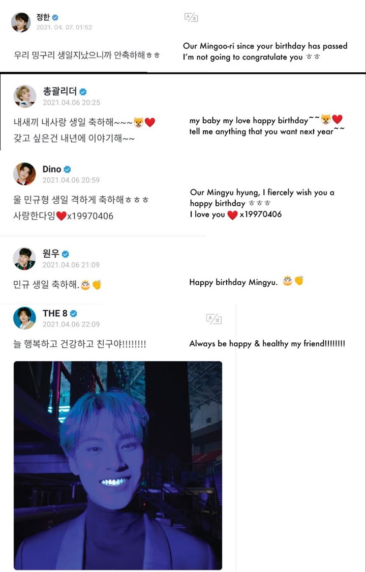 Mingyu Siap Lanjutkan Kegiatan Usai Isu Bullying, Member SEVENTEEN Ramai-Ramai Ucapkan Selamat Ultah