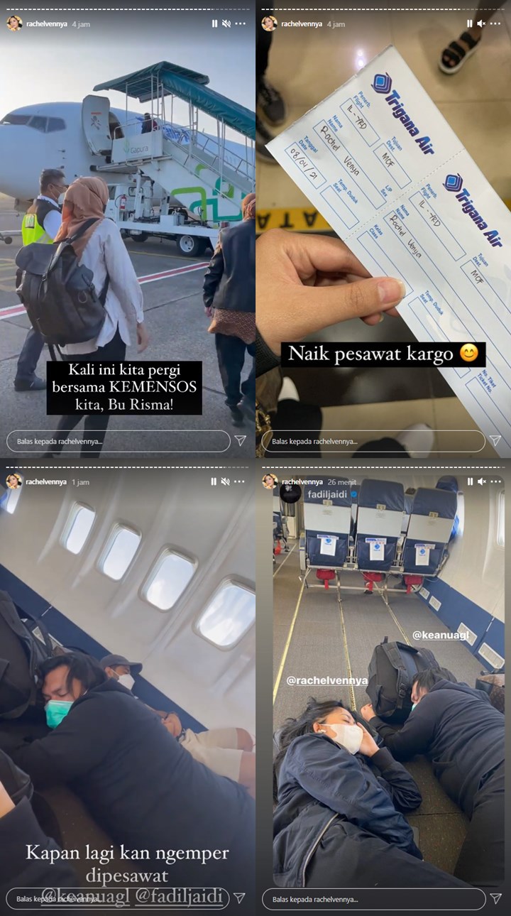Potret Pesawat yang Ditumpangi Rachel Vennya