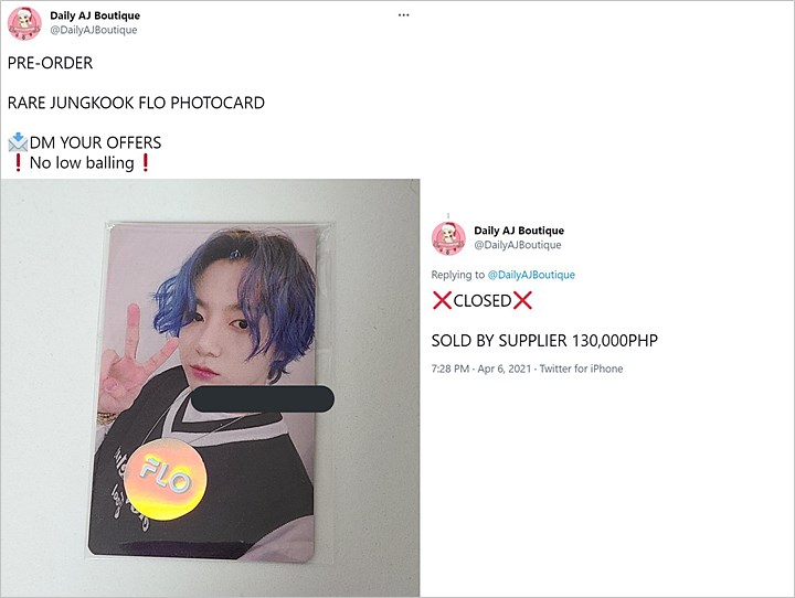 Bikin Syok, Photocard Jungkook BTS Ini Terjual Seharga Rp40 Juta