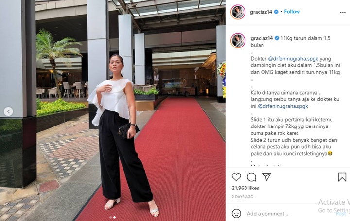 Diet Ketat, Gracia Indri Syok Berat Badannya Turun Drastis Dalam Waktu Singkat