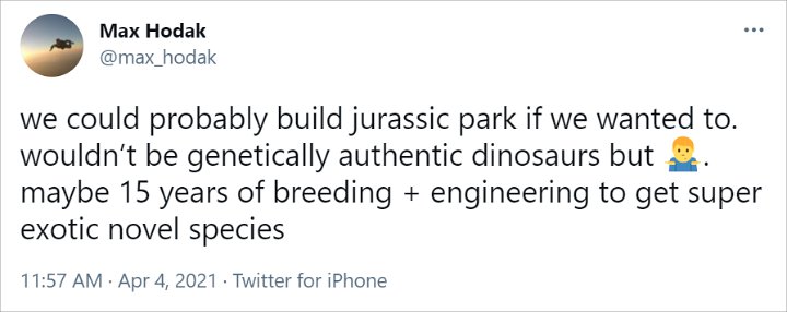 Rekan Elon Musk Sebut Bangun Jurassic Pack di Dunia Nyata Bukan Hal Mustahil