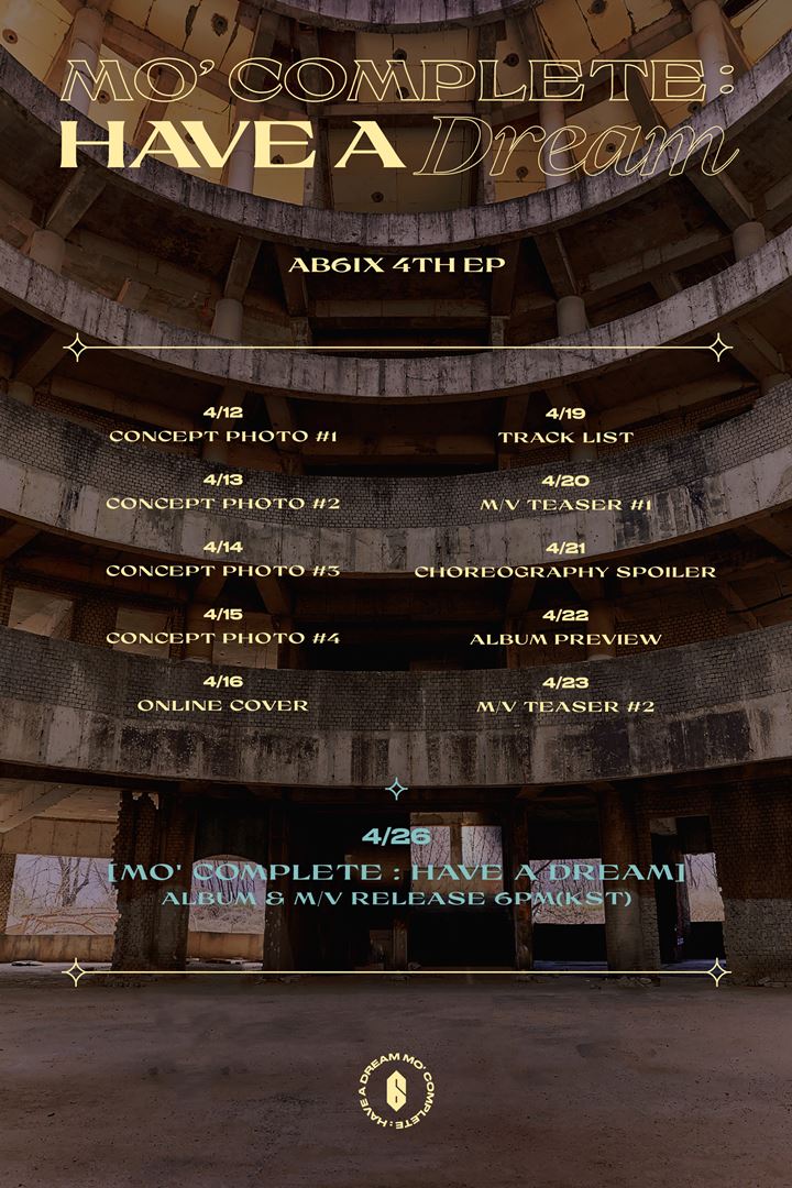 AB6IX Ungkap Jadwal Teaser Untuk Mini Album Ke-4 Mereka \'MO\' COMPLETE: Have A Dream\'