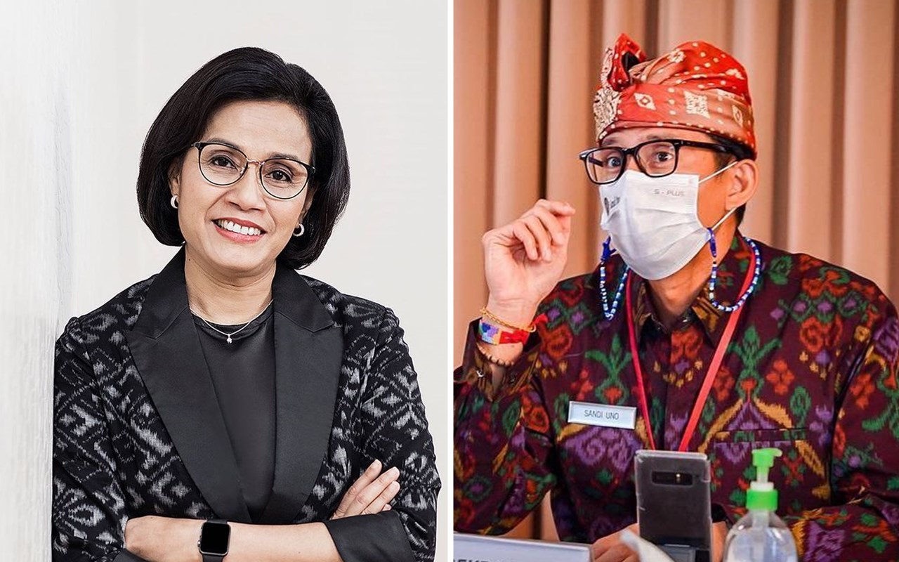 Menkeu Sri Mulyani Bocorkan 'Bisikan' Menparekraf Sandiaga Uno Saat Di Bali