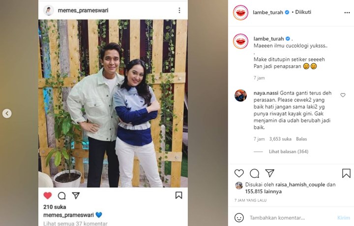 Postingan Memes Pramesawari
