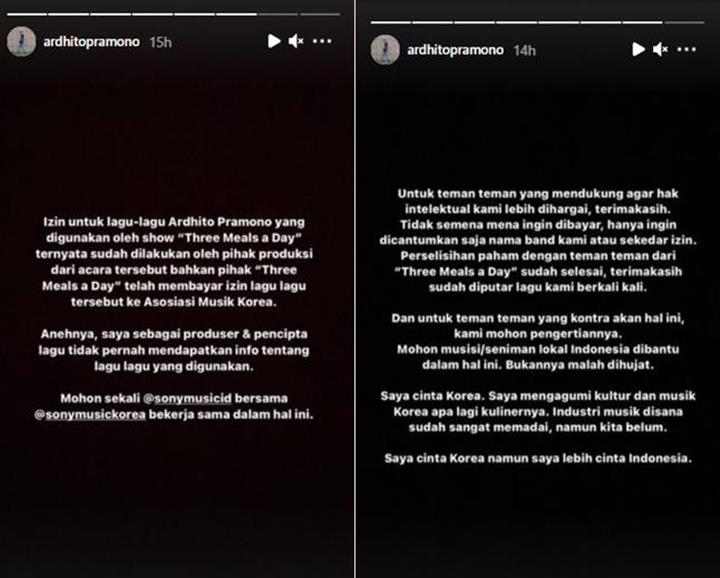 Ardhito Pramono Klarifikasi Perselisihan dengan \'3 Meals A Day\': Saya Cinta Korea Tapi...