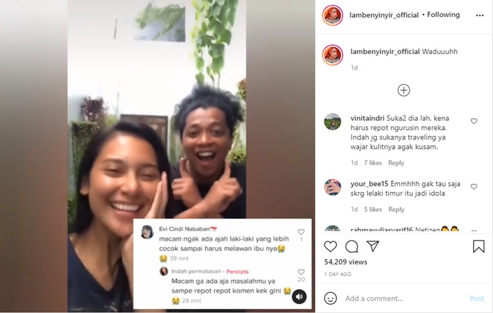 Indah Permatasari Ngegas Disebut Anak Durhaka Gegara Nikahi Arie Kriting, Beri Balasan Nyelekit