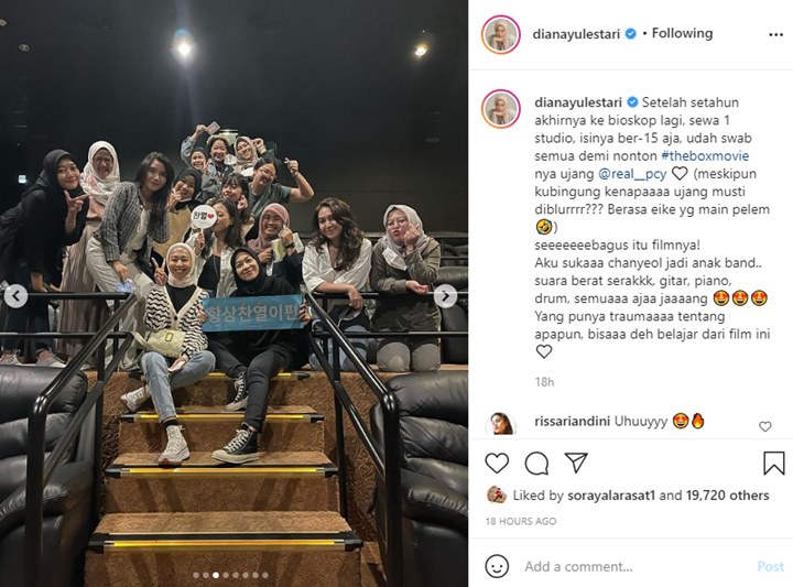 Postingan Instagram Dian Ayu