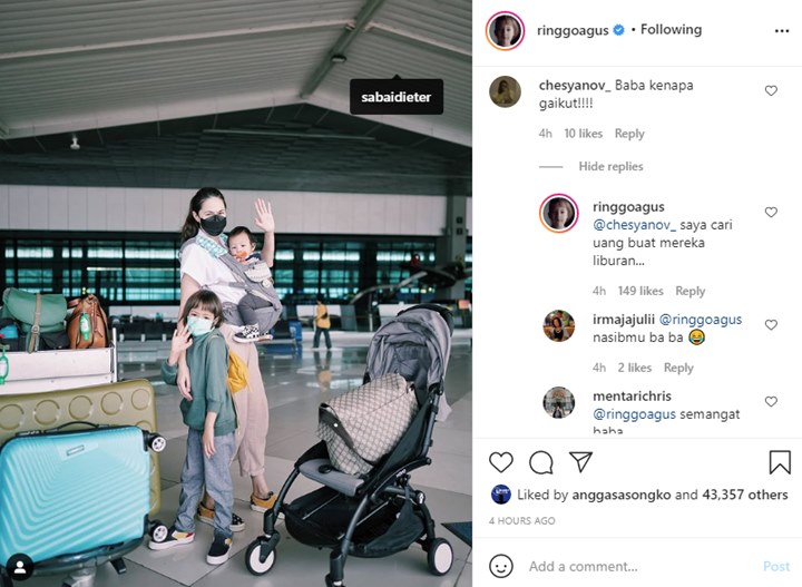 Komentar Netizen Dibalas Ringgo