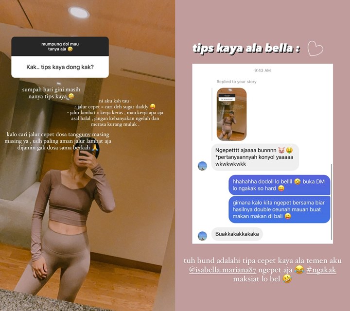 InstaStory Bunga Zainal
