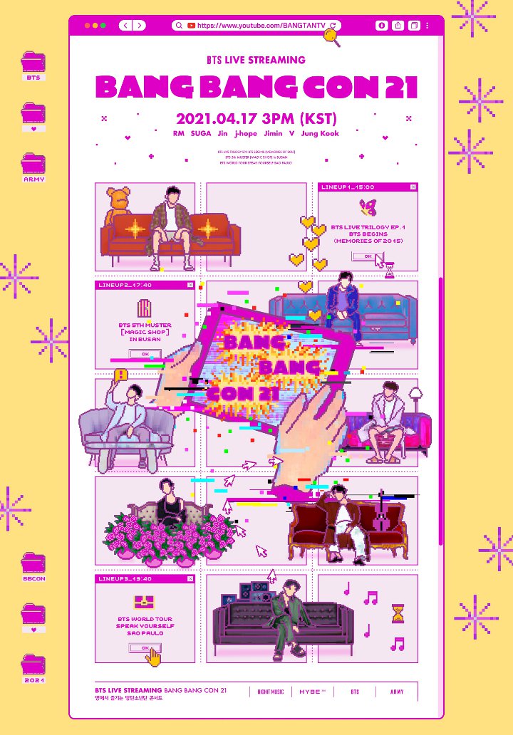 BTS Rilis Line Up Untuk Konser \'BANG BANG CON 2021\'