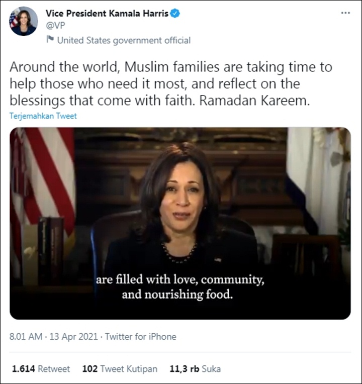 Ucapan Kamala Harris