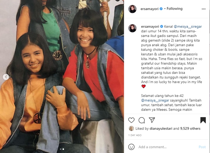 Sama-Sama Jadi Gadi Sampul, Intip Momen ABG Meisya Siregar Dan Ersa Mayori