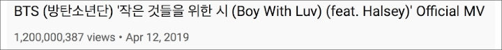 BTS Pecahkan Rekor dengan Jadi Boy Grup Korea Tercepat yang Raih 1,2 Miliar View Lewat MV Ini