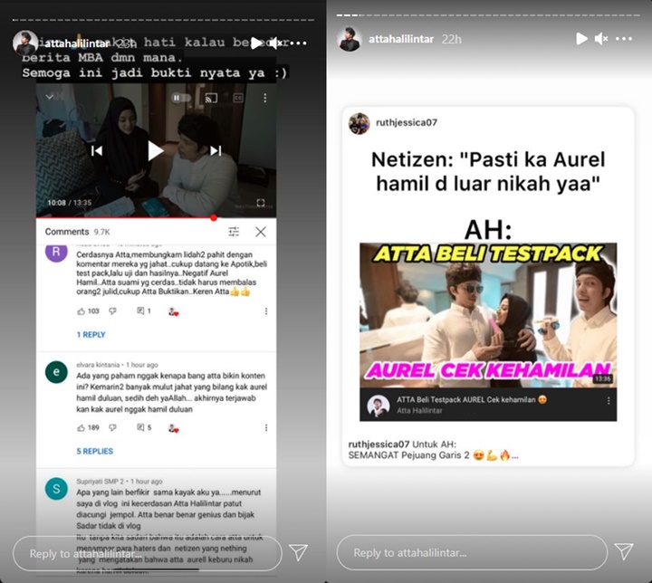 Atta Halilintar Sakit Hati Aurel Hermansyah Diisukan Hamil Di Luar Nikah, Bantah Tegas