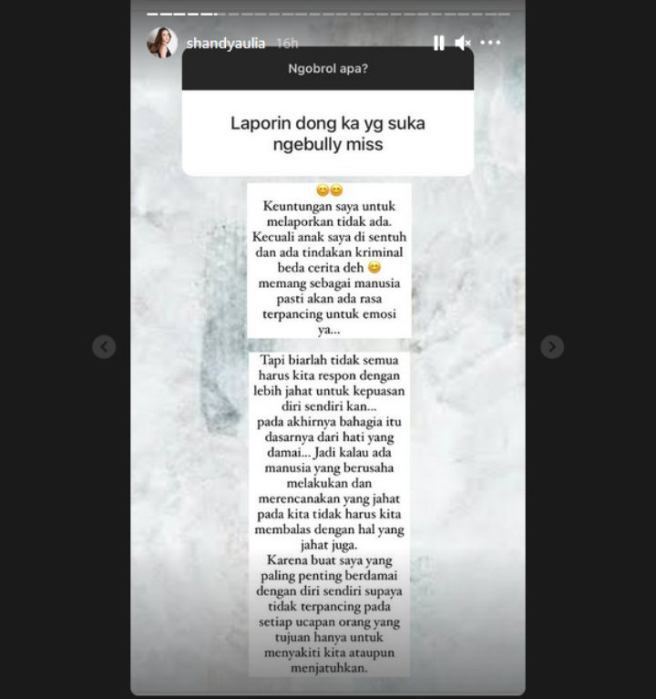 Shandy Aulia Ngaku Tak Pernah Sedih Saat Putrinya Dibully, Terkuak Alasan Mengejutkan Ini