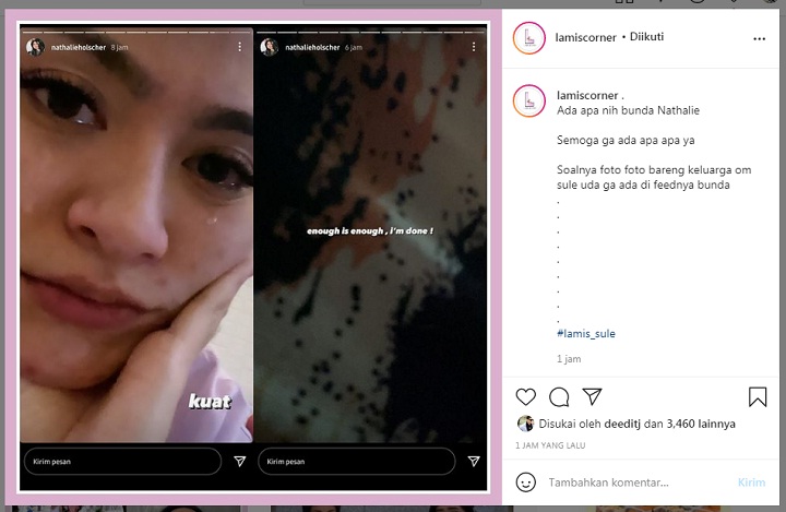 Nathalie Holscher Mendadak Hapus Semua Foto Bareng Sule, Ada Masalah Apa?