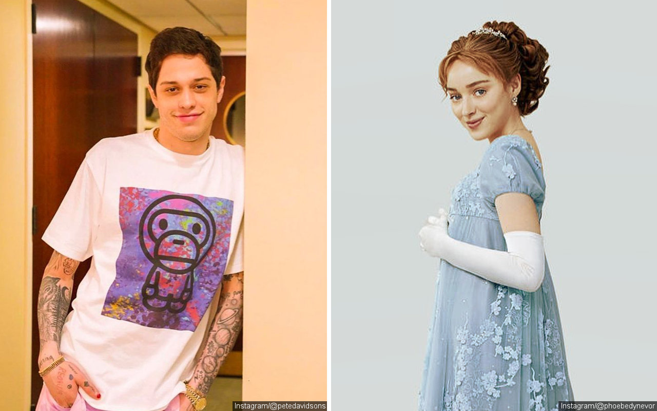 Resmi Pacaran, Pete Davidson Dan Phoebe Dynevor Bintang 'Bridgerton' Didapati Pakai Kalung Couple