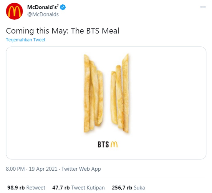 Foto Bts Meal Mcd Saus / PHRI Yogyakarta Tak Setuju McDonald's Sampai