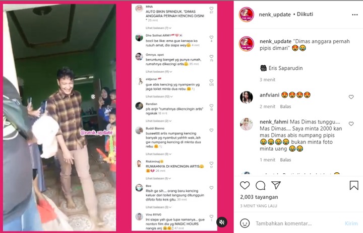 Heboh Video Dimas Anggara Numpang Buang Air Kecil Di Rumah Warga