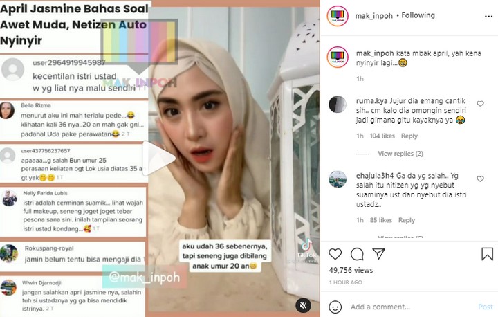 April Jasmine Istri Ustaz Paling Kecentilan