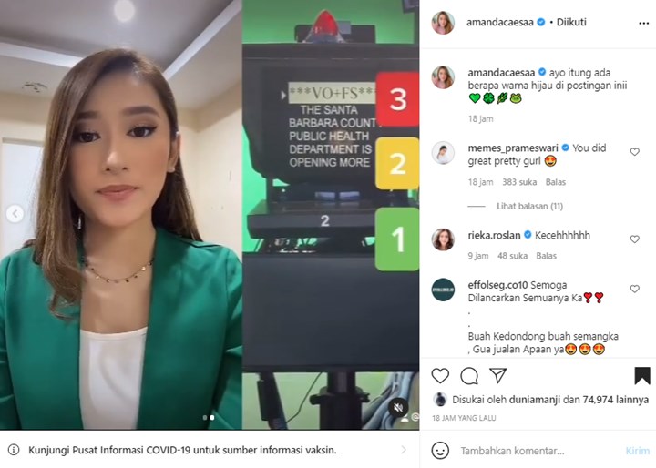 Kemampuan Bahasa Inggris Amanda Caesa Bikin Kaget Bak Presenter Profesional