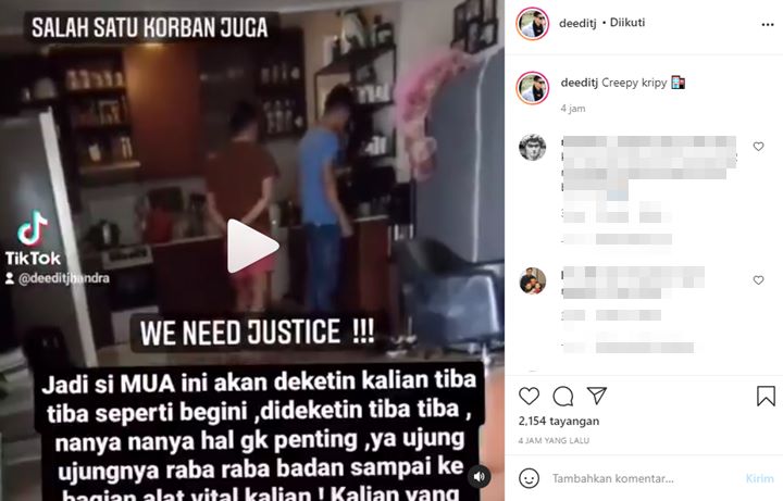 Minta Keadilan, Korban MUA Andy Chun Bagikan Video \'Bukti\' Malah Tuai Reaksi Begini